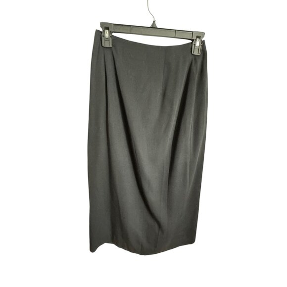 Vintage Sum-Es Black Maxi Skirt S Button Detail & Beaded Accents Boho Classic - Picture 4 of 5